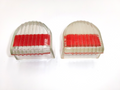 One PAIR NOS Lucas Genuine L476 D Lamps Stop Tail Number Plate Glass Lens 572442 - Bluemoon Classic Parts