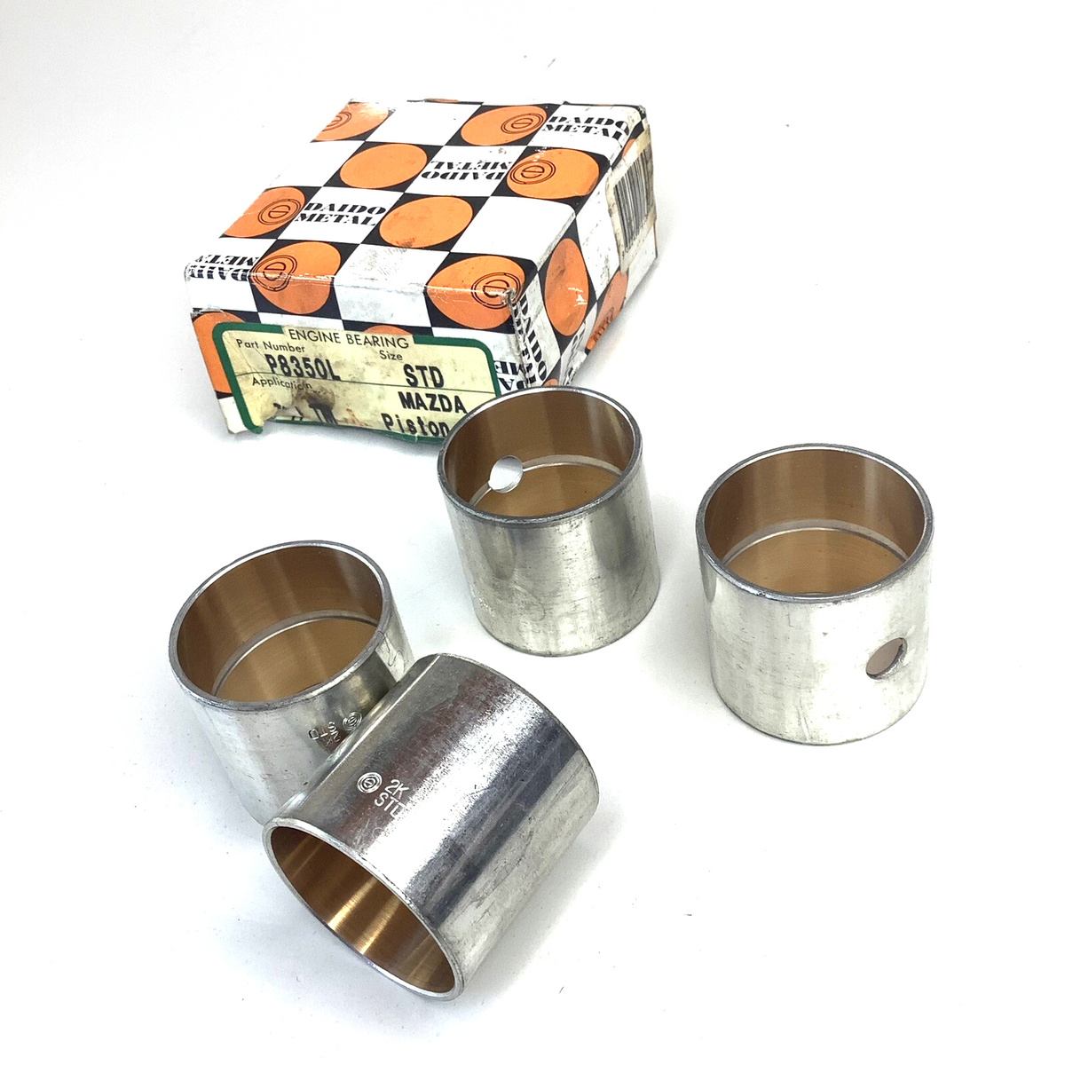 NOS Mazda 4 X Piston Bush Bearings, 2K STD, in Original Box - Bluemoon Classic Parts