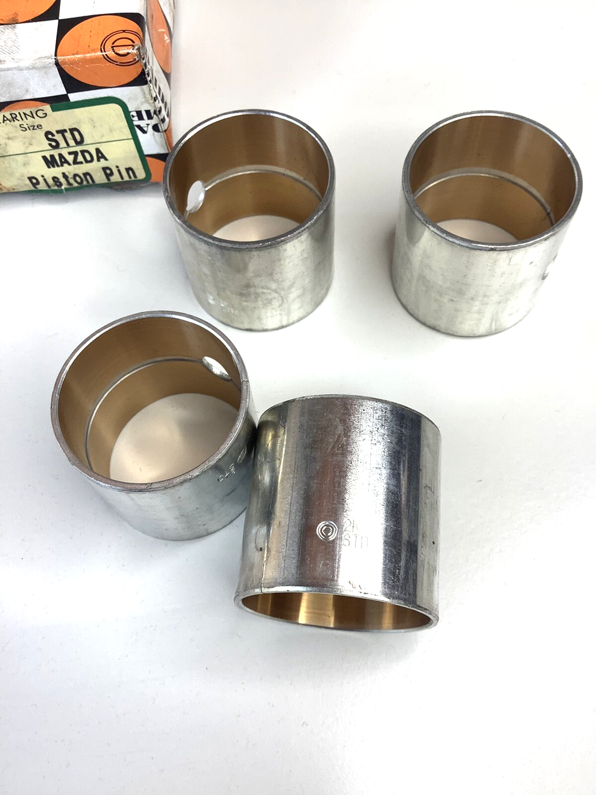 NOS Mazda 4 X Piston Bush Bearings, 2K STD, in Original Box - Bluemoon Classic Parts