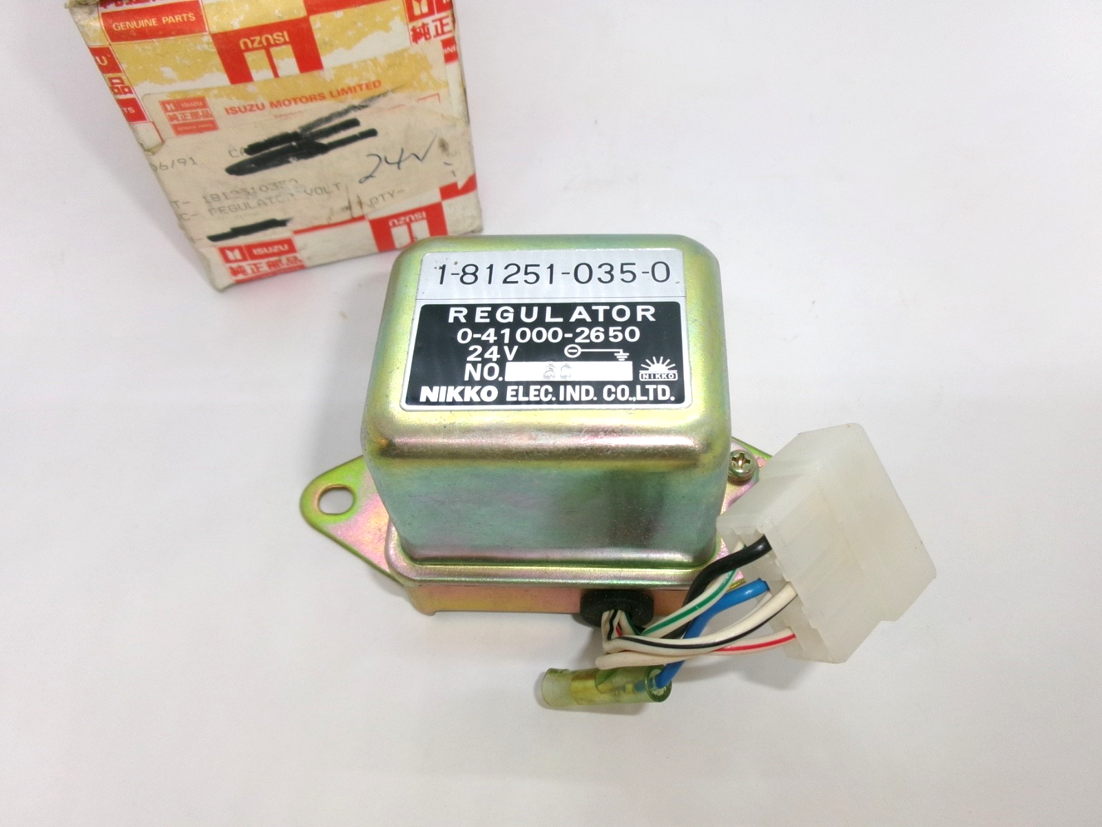 OEM Isuzu 24v NOS Regulator may suit ELF NKR57 NKR58 Part no. 1-81251-035-0 - Bluemoon Classic Parts