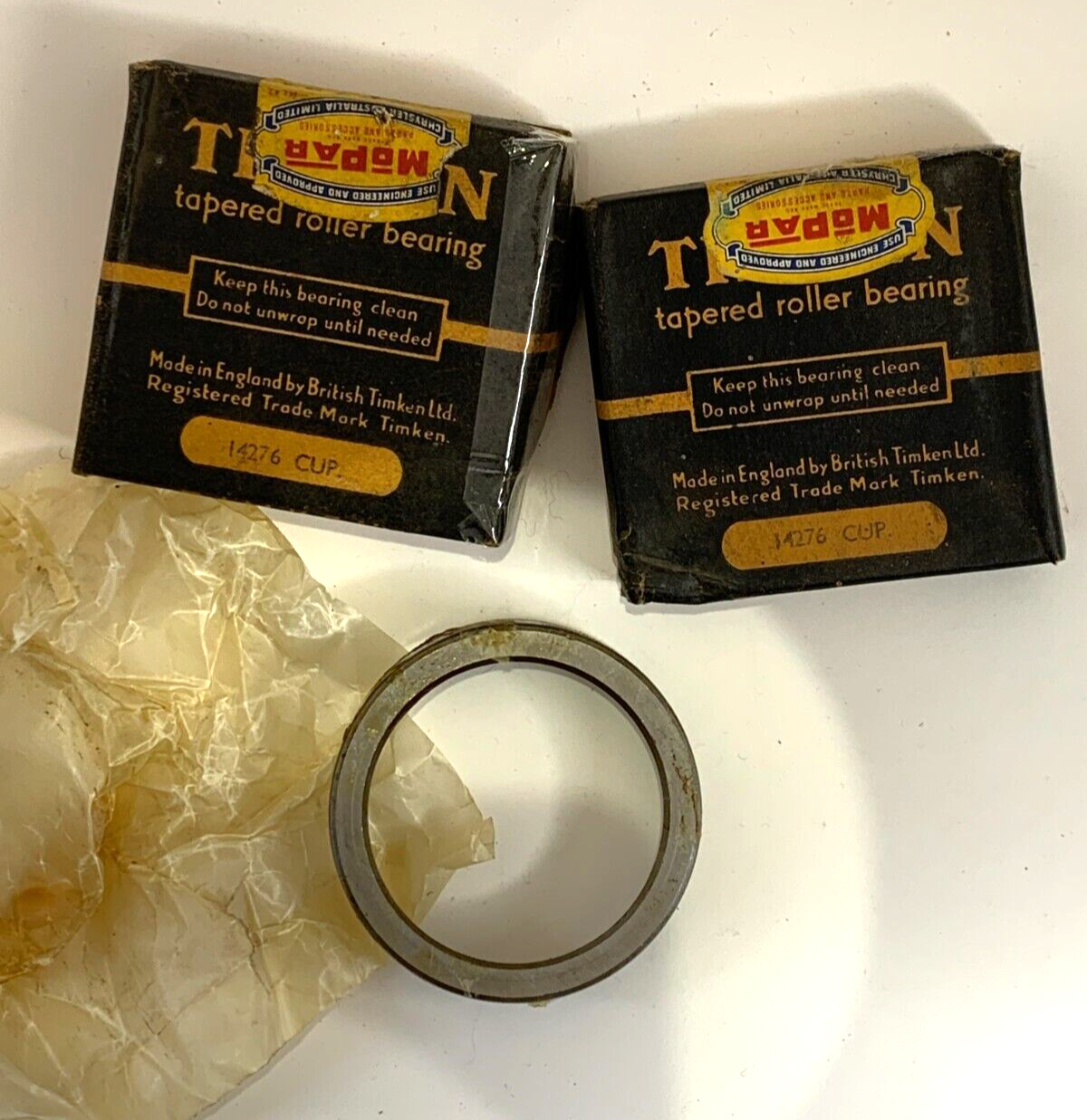 NOS One PAIR TIMKEN Bearing Cups 14276 Rear 1949-55 Aston Martin DB4 & Others - Bluemoon Classic Parts