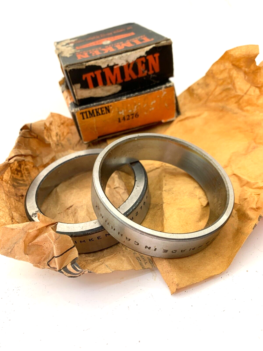 NOS One PAIR TIMKEN Roller Bearing 14276 Cups Aston Martin 1950-55 DB 4 & 6cyl + - Bluemoon Classic Parts
