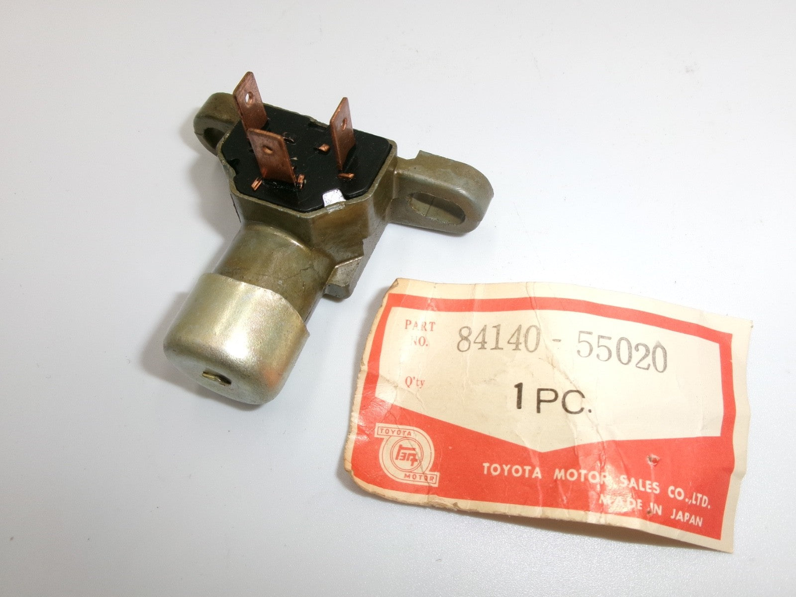 NOS OEM Toyota Early Vehicle Headlight Dip Switch Part no. 84140-55020 - Bluemoon Classic Parts