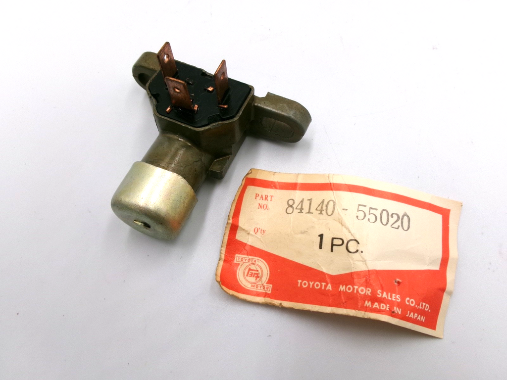 NOS OEM Toyota Early Vehicle Headlight Dip Switch Part no. 84140-55020 - Bluemoon Classic Parts
