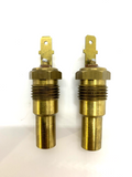 2 X NOS Universal Water Temperature Senders solid brass 1/8 NPT 14mm ID thread - Bluemoon Classic Parts