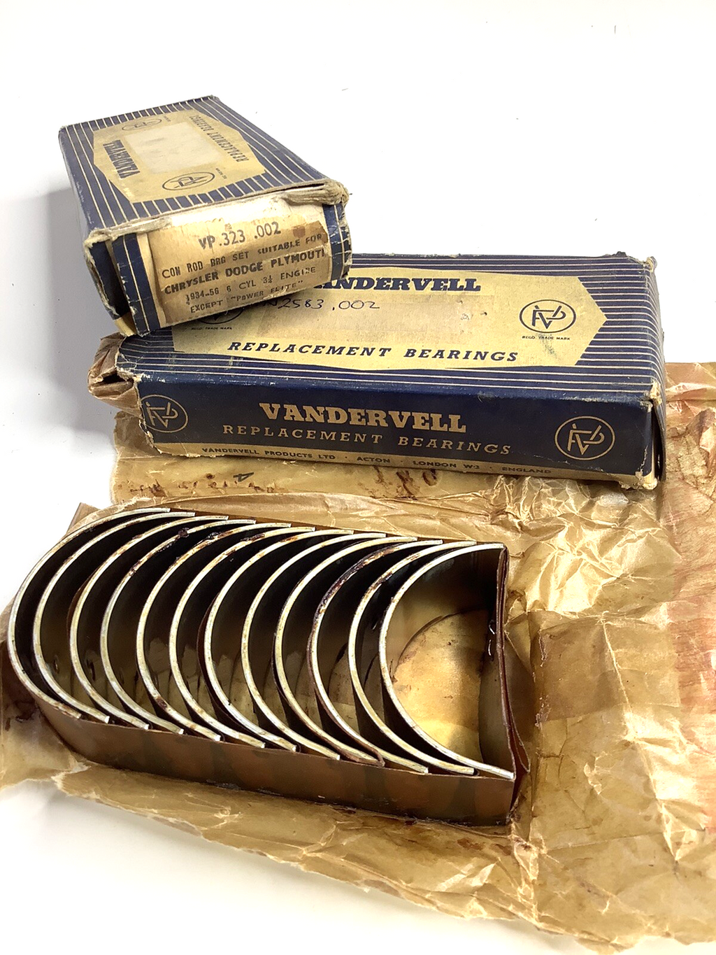 Chrysler 230 cui CONROD Bearings 6B9185 for 1934-56 Dodge Plymouth - Bluemoon Classic Parts