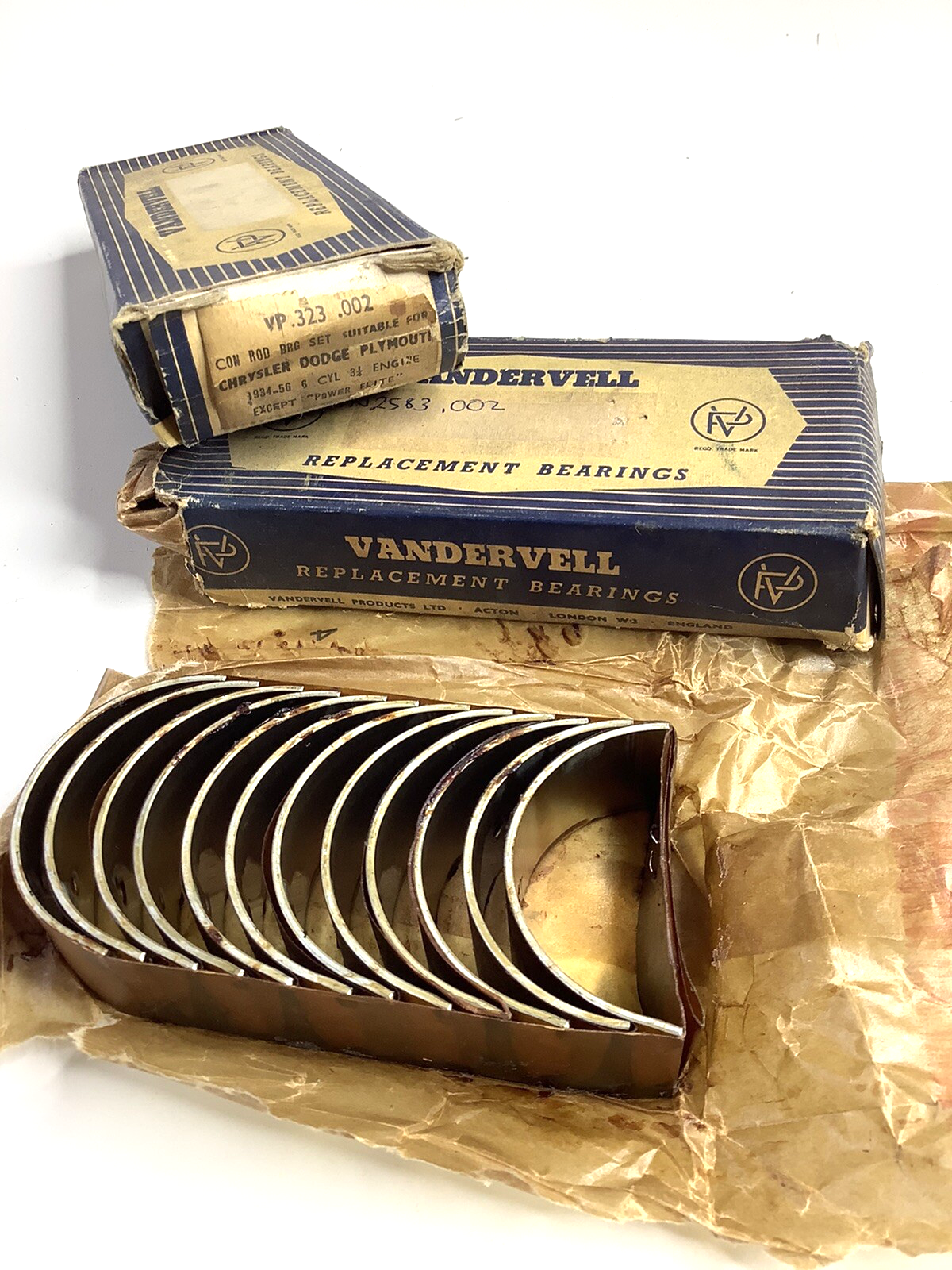 Chrysler 230 cui CONROD Bearings 6B9185 for 1934-56 Dodge Plymouth - Bluemoon Classic Parts